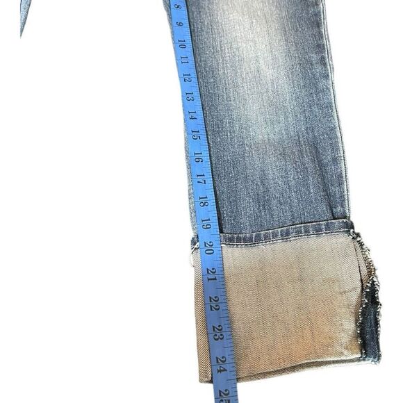 Kut from the Kloth Jeans Women's Size 2 Cameron Cuffed Straight-Leg Ankle Blue - Picture 11 of 14